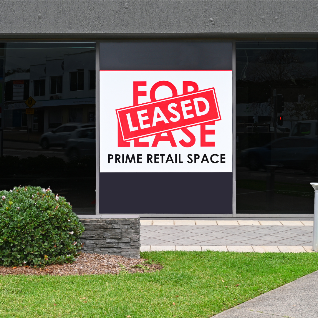 Ramneet Hoarding sign for leased property.
